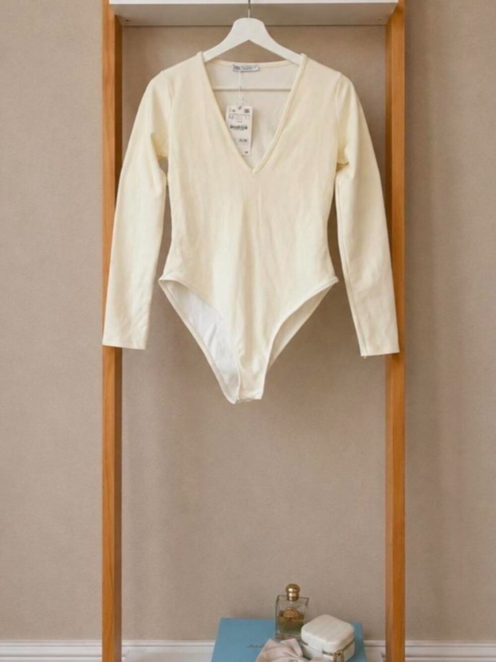 ZARA Cream Bodysuit New with Tags